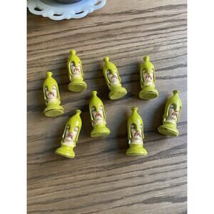 Vintage Midcentury Medieval Duncan Ceramic Hand Painted Chess Pieces Eight Pawns